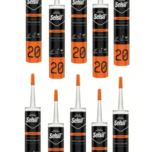 10pz silicone sigillante acrilico bianco cartuccia 310 ml interni esterni 847se