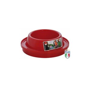 Ciotola per cane tonda rossa in pvc varie misure