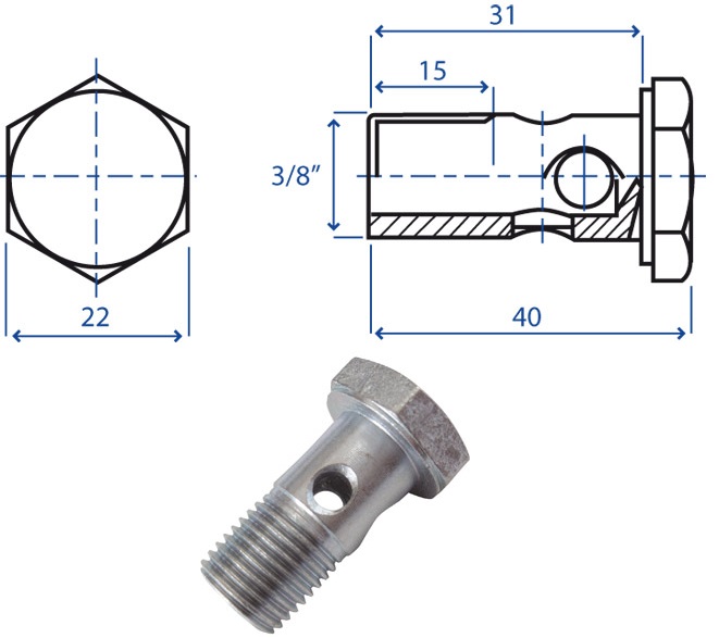 Bocchettone 3/8″