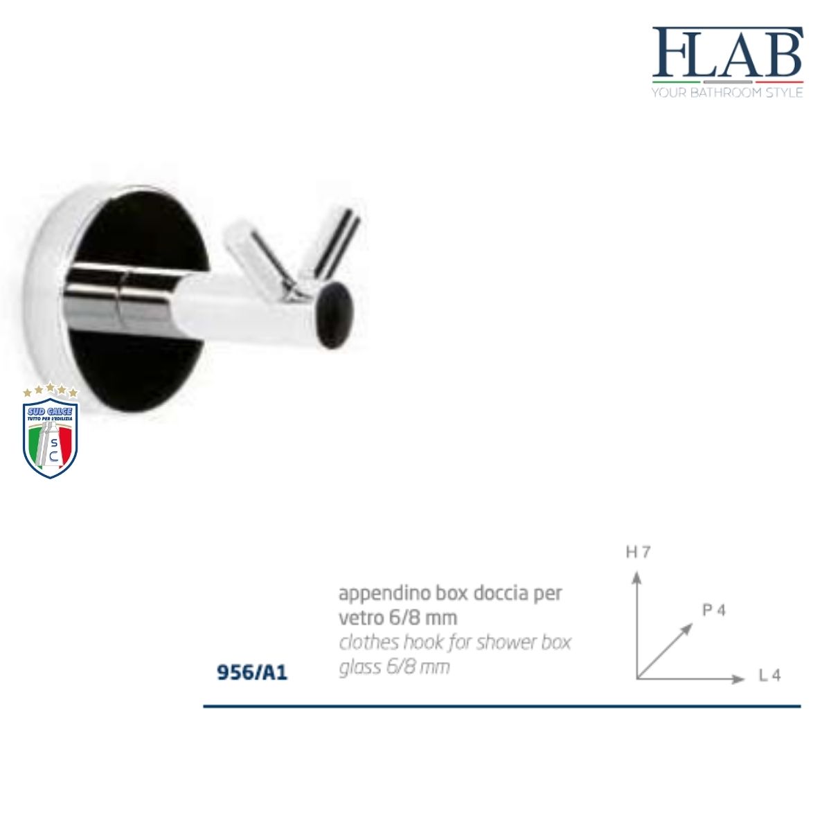 Appendino monoposto Accessorio bagno Flab-Linea Nest