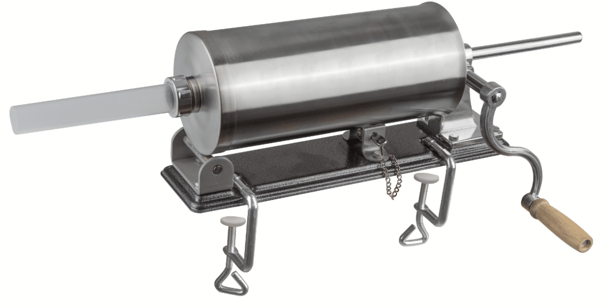 INSACCATRICE MANUALE 3KG MACCHINA PRODUZIONE SALSICCE INSACCATI SALUMI INOX 509e - immagine 7