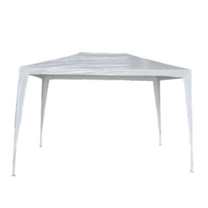 GAZEBO 3X4 MT SMONTABILE METALLO POLIETILENE GIARDINO ESTERNO BIANCO 107mc